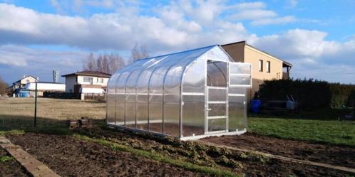 KAS tunnelkas CLASSIC STANDAARD 2,5m x 4m + 6 mm polycarbona, Tuin en Terras, Kassen, Nieuw, Staal, Polycarbonaat, Verzenden