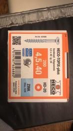 Schroeven heco 4,5x40 2 dozen 200 st, Ophalen, Nieuw, Minder dan 50 mm, Schroeven