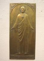 Bronzen plaquette Christus, Esser Weert, Antiek en Kunst, Ophalen of Verzenden, Koper