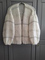 Nieuw handgemaakt mohair vest, een maat, Wit, Maat 46/48 (XL) of groter, Nieuw, Ophalen of Verzenden