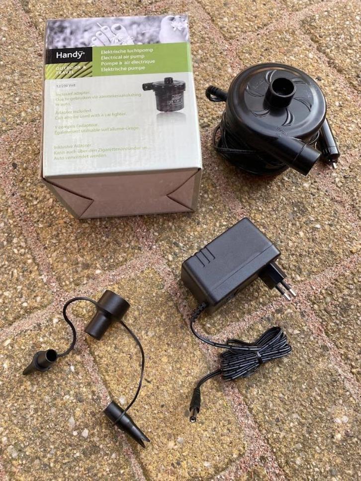als NIEUW! elektrische luchtpomp 2 in 1, Caravans en Kamperen, Luchtpompen, Zo goed als nieuw, Elektrisch, Ophalen of Verzenden