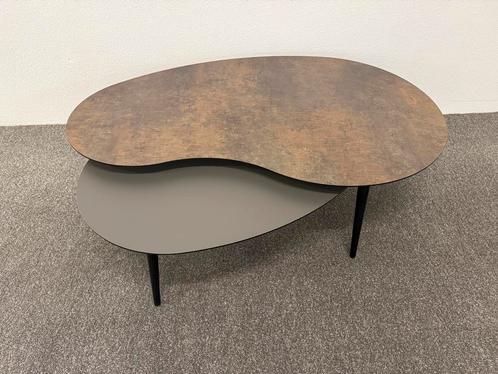 Toffe HPL salontafel set roest & antraciet, Huis en Inrichting, Tafels | Salontafels, Zo goed als nieuw, Minder dan 50 cm, 50 tot 100 cm