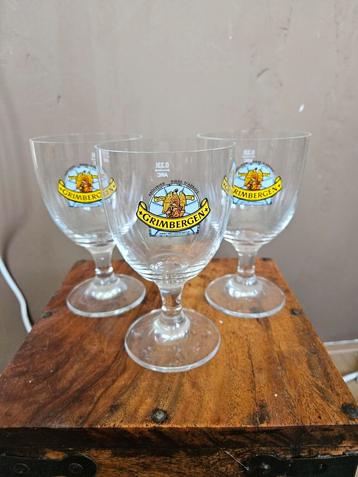 3x grimbergen glas 0,33l Leuk voor in de mancave  beschikbaar voor biedingen