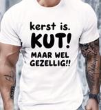 Kerst Is KUT ! Maar Wel Gezellig ! T-Shirt XL Nieuw., Kleding | Heren, T-shirts, Onbekend, Wit, Ophalen of Verzenden, Maat 56/58 (XL)
