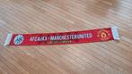Mooie sjaal afc ajax- manchester united 2017 stockholm, Ophalen of Verzenden, Zo goed als nieuw, Ajax, Vaantje of Sjaal