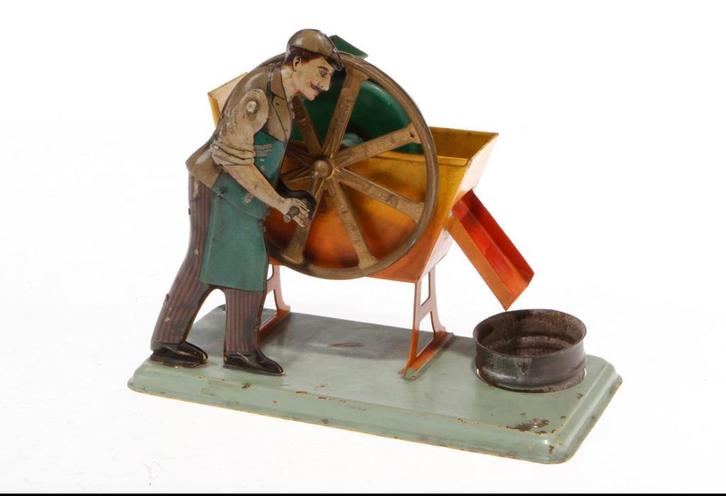 Uit de jaren 20: dit Bing stoommachine aandrijfmodel., Antiek en Kunst, Antiek | Speelgoed, Ophalen of Verzenden