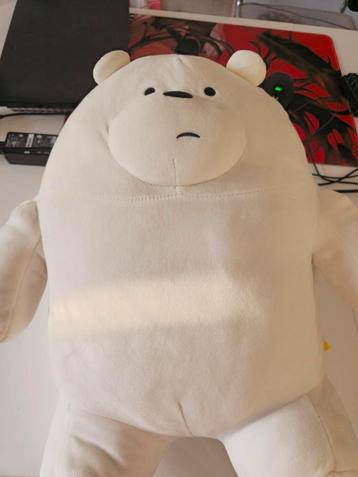We Bare Bears IJsbeer Knuffel met Handopening beschikbaar voor biedingen
