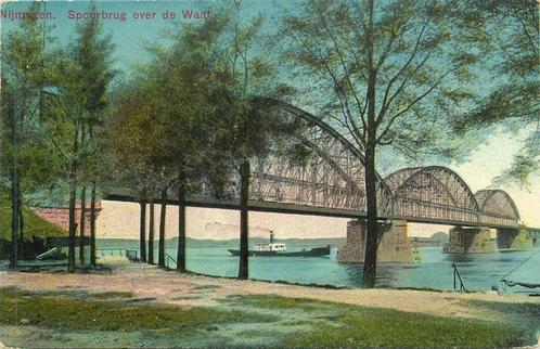 (381-286-035) Nijmegen Spoorweg over de Waal, Verzamelen, Ansichtkaarten | Nederland, Gelderland, Verzenden
