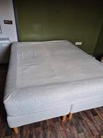 Ikea dunvik boxspring 160 x 200 hoezen matrassen hyllestad, Ophalen, Gebruikt, Tweepersoons, 200 cm