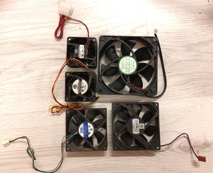ventilatoren, diverse maten, Hobby en Vrije tijd, Elektronica-componenten, Gebruikt, Ophalen