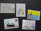 Joost Swarte Envelop (blauw) 4 kaarten Island International, Ophalen of Verzenden, Zo goed als nieuw