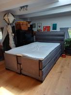 Elektrische boxspring 140  220 met veren en traagschuim, Gebruikt, 140 cm, 220 cm, Ophalen