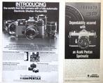 12 vintage advertenties Asahi Pentax camera 1967-82 foto, Verzenden, 1960 tot 1980, Fototoestel