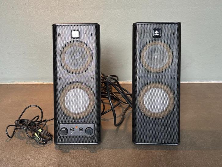 Logitech X-140  S-0264B PC speakers, Computers en Software, Pc speakers, Zo goed als nieuw, Ophalen of Verzenden