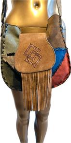 Bohemian suède franje hippie tas, Sieraden, Tassen en Uiterlijk, Tassen | Damestassen, Ophalen of Verzenden, Zo goed als nieuw