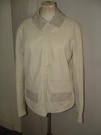 Stella Nova lamsleren jasje maat 38, met mini kraaltjes, Kleding | Dames, Jassen | Zomer, Maat 38/40 (M), Beige, Gedragen, Stella Nova