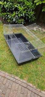 Konijnenhok zwart, Dieren en Toebehoren, Knaagdieren en Konijnen | Hokken en Kooien, Gebruikt, Cavia, Hok, 75 tot 110 cm
