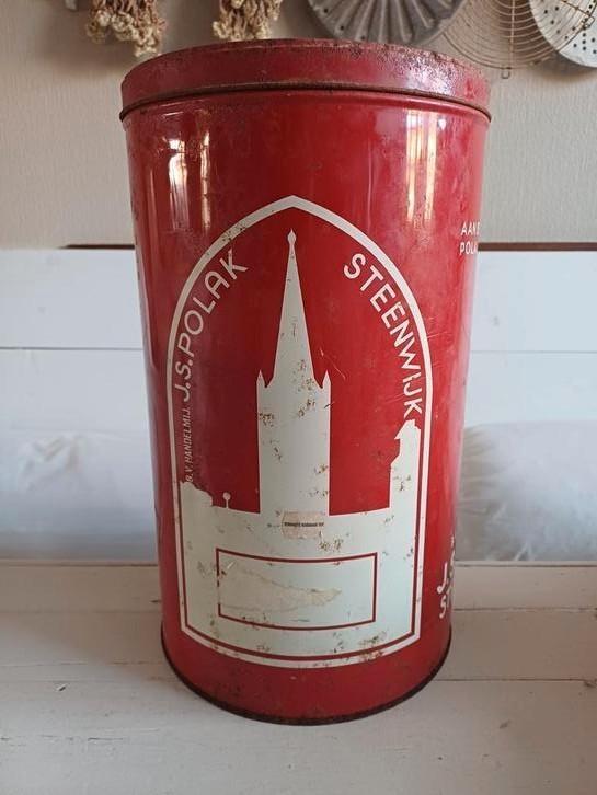Groot blik Polak Steenwijk, Antiek en Kunst, Curiosa en Brocante, Ophalen of Verzenden