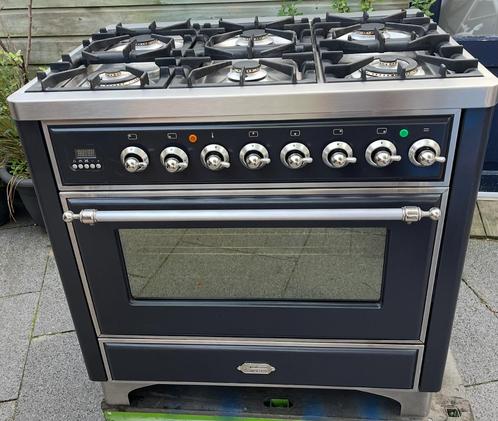 Boretti Majestic gasfornuis, Witgoed en Apparatuur, Fornuizen, Gebruikt, Vrijstaand, Gas, 5 kookzones of meer, 90 tot 95 cm, 60 cm of meer