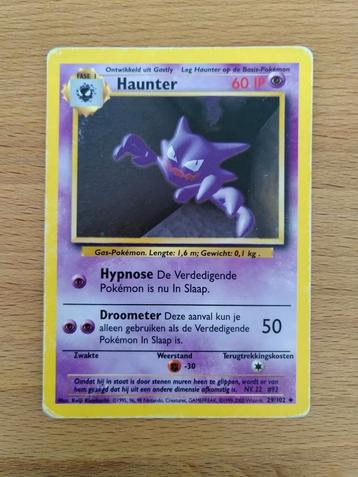 Nederlandse Pokémonkaart Haunter 29/102 Base set beschikbaar voor biedingen