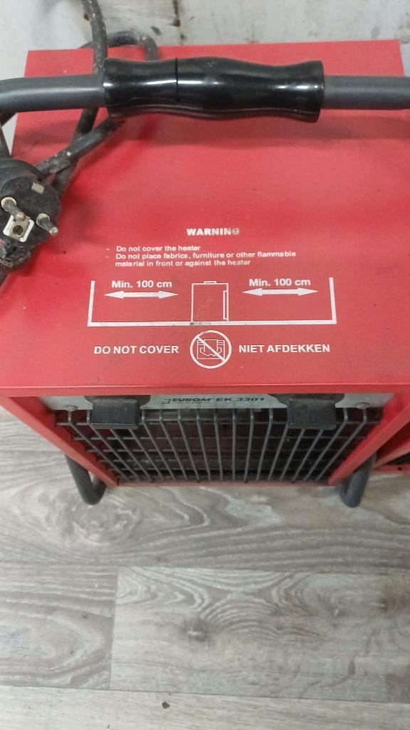 Eurom Industriële Heaters 3.3kW | 4 stuks | 100 euro |, Doe-het-zelf en Verbouw, Verwarming en Radiatoren, Gebruikt, Kachel, 30 tot 80 cm