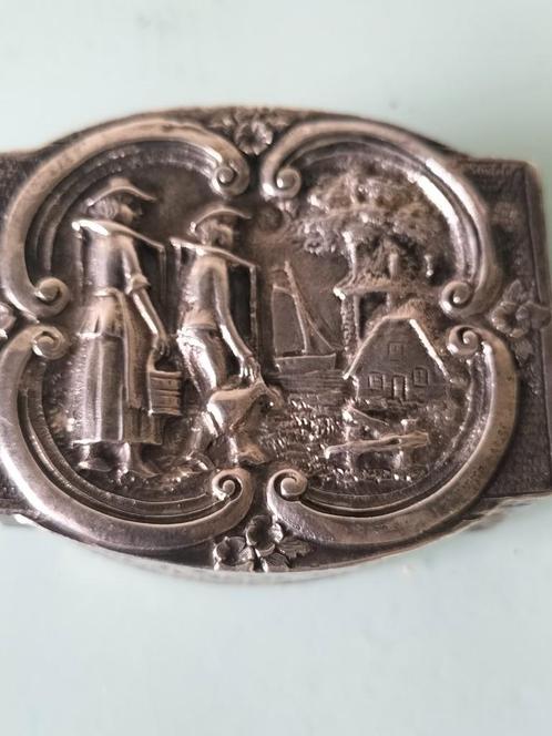 Antiek zilveren pepermuntdoosje hooikaas Schoonhoven, Antiek en Kunst, Antiek | Goud en Zilver, Zilver, Ophalen of Verzenden