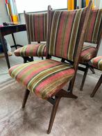 4 vintage eetkamerstoelen jaren 50/60, Huis en Inrichting, Stoelen, Ophalen, Hout, Gebruikt, Overige kleuren