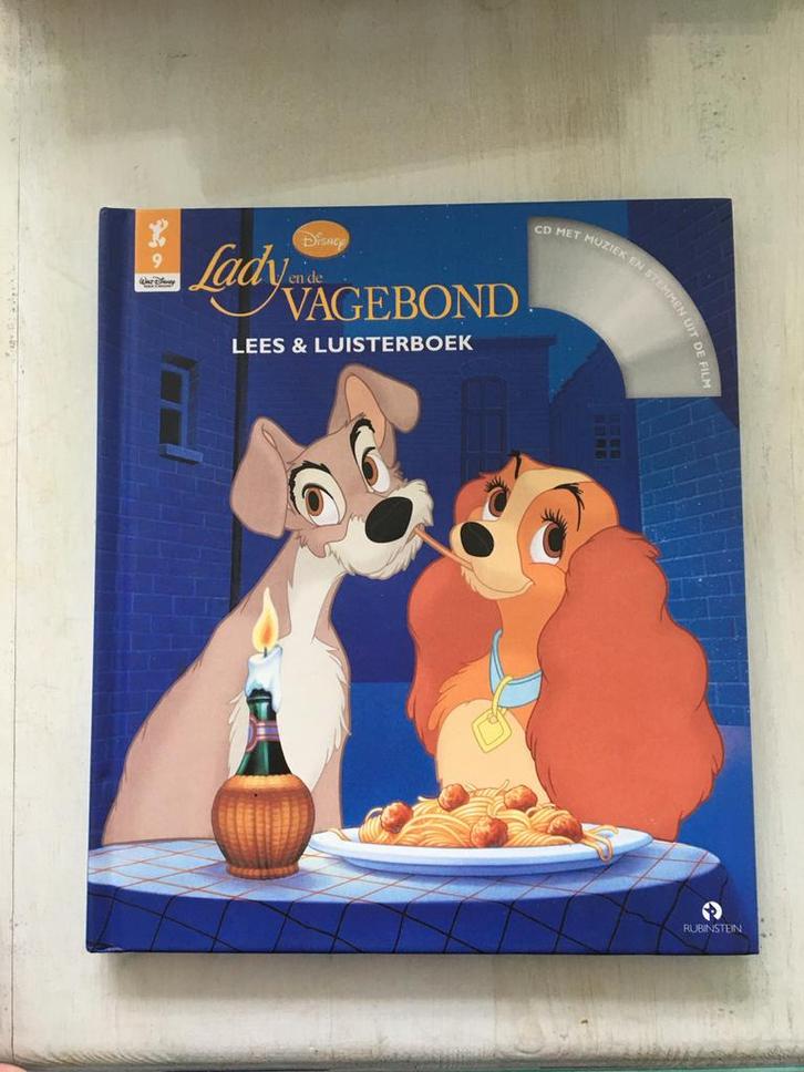 Lady en de Vagebond Lees & Luisterboek + CD, Boeken, Kinderboeken | Kleuters, Zo goed als nieuw, Sprookjes, Ophalen of Verzenden