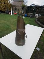 13423) mooie grote bewerkte koperen kolenkit  hoog55cm, Ophalen of Verzenden