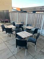 Terrastafels met stoelen, Ophalen, Gebruikt, Rechthoekig, Kunststof