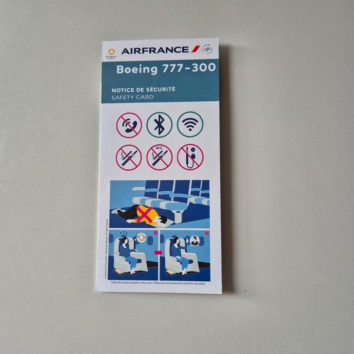 Safety Cards diverse airlines #2, Verzamelen, Luchtvaart en Vliegtuigspotten, Zo goed als nieuw, Schaalmodel, Ophalen of Verzenden