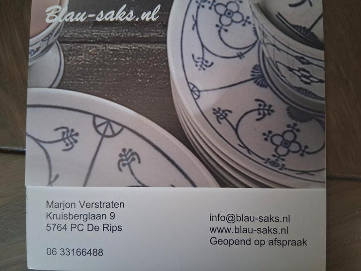 Blauw saks winkel, Huis en Inrichting, Keuken | Servies, Zo goed als nieuw, Overige stijlen, Ophalen