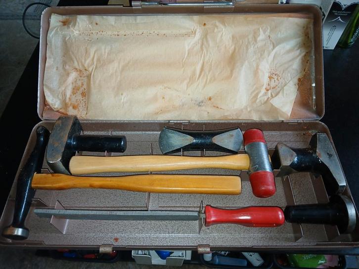 Vintage Gereedschapset in Koffer, Doe-het-zelf en Verbouw, Gereedschap | Handgereedschap, Ophalen of Verzenden