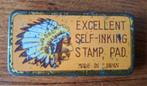 Stempel blikje met indiaan, Ophalen of Verzenden, Gebruikt, Overige, Overige merken