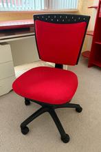 Bureaustoel op wieltjes - rood/zwart - verstelbaar, Ophalen, Gebruikt, Rood, Bureaustoel