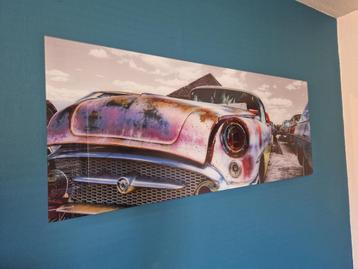Glazen auto schilderij als nieuw! beschikbaar voor biedingen