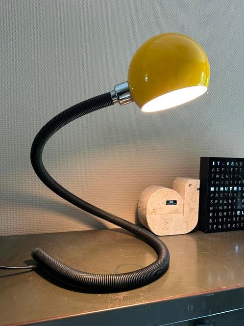 Vintage 1970’s originele Hebi ‘ snake ’ lamp Isao Hosoe, Huis en Inrichting, Lampen | Tafellampen, Minder dan 50 cm, Kunststof