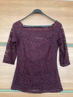 Kanten strapless top, donkerpaars, maat M, Maat 38/40 (M), Paars, Ophalen of Verzenden, Zo goed als nieuw
