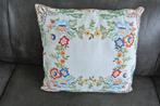 Geborduurd kussen Handgemaakt, Ophalen of Verzenden, Wit, Vierkant