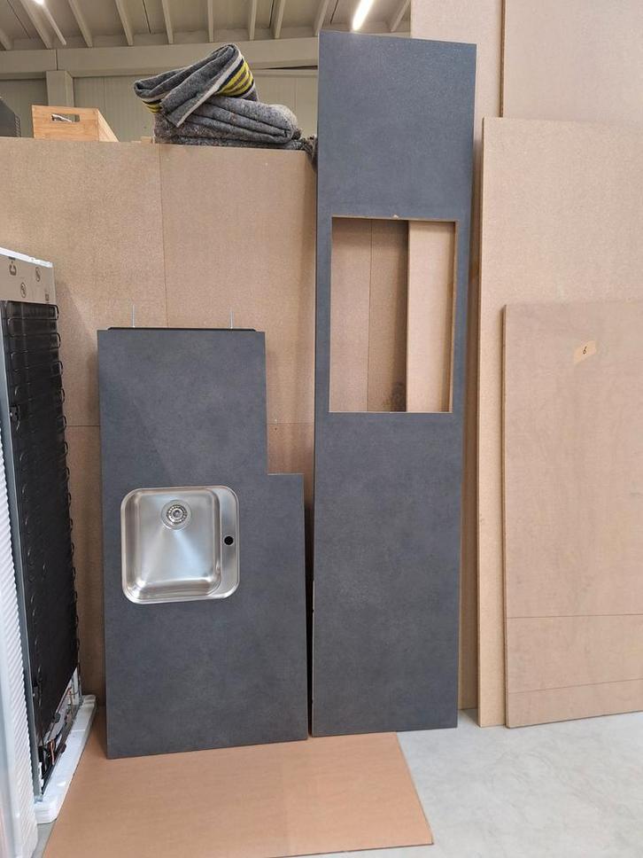 Keuken werkblad, Huis en Inrichting, Keuken | Keukenelementen, Gebruikt, Minder dan 100 cm, 100 tot 150 cm, 50 tot 75 cm, Grijs