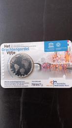 Officiële Herdenkingsmunt Grachtengordel Vijfje 2012, Koningin Beatrix, Zilver, Euro's, Ophalen of Verzenden