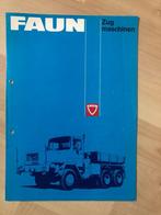 Overzichtfolder FAUN Zugmaschinen, Ophalen of Verzenden, Gelezen