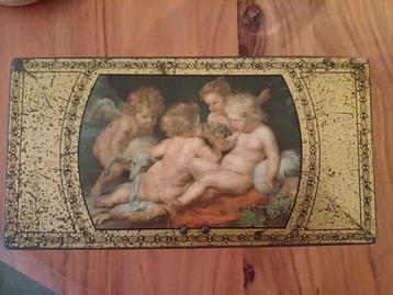 Mooi antiek Frans Blik met Cerubijntjes Parein beschikbaar voor biedingen