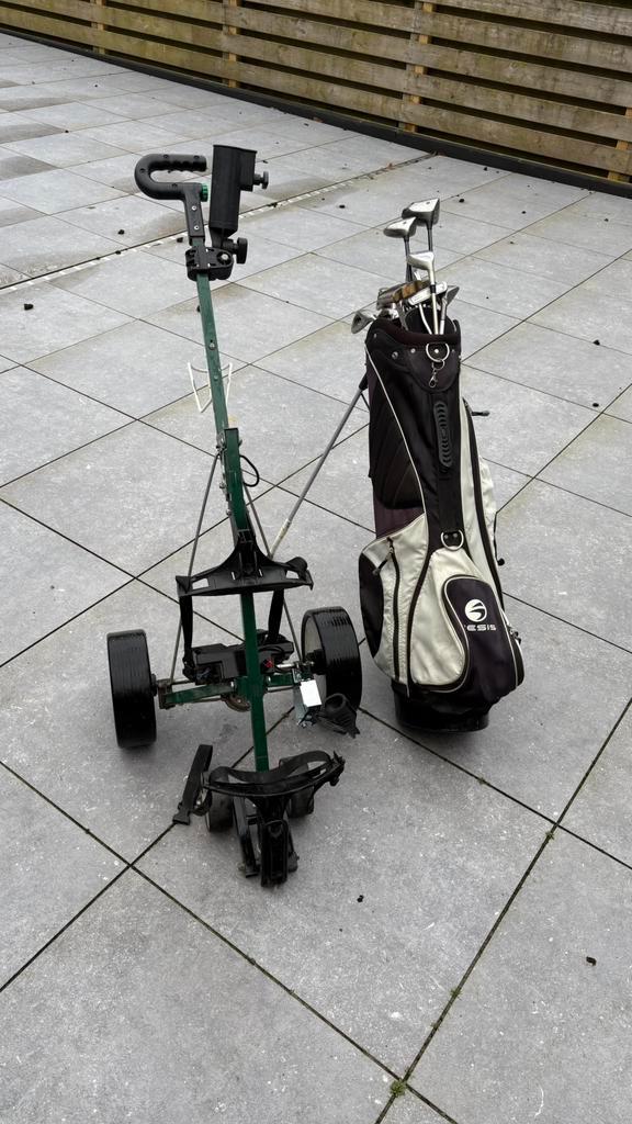 Complete Golfset (Rechts) + Elektrische Trolley & Accu, Sport en Fitness, Golf, Zo goed als nieuw, Set, Callaway, Ophalen