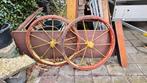 Oude hooiwagen wielen, Antiek en Kunst, Ophalen