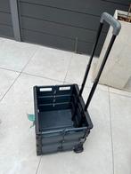 Opvouwbare boodschappentrolley, Huis en Inrichting, Woonaccessoires | Kisten, 50 tot 75 cm, Ophalen of Verzenden, Zo goed als nieuw