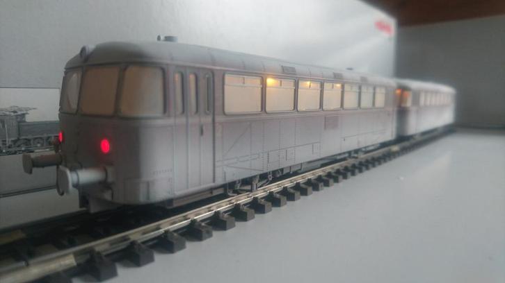 Marklin BR 798 + 998 DB BESNEEUWD - Mfx+Geluid+Sinus+Intverl, Hobby en Vrije tijd, Modeltreinen | H0, Zo goed als nieuw, Locomotief