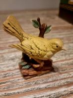 Vintage 1980 keramiek vogel op tak, Antiek en Kunst, Kunst | Designobjecten, Ophalen of Verzenden
