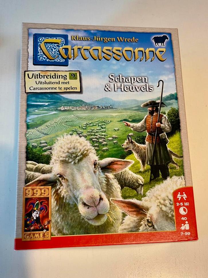 Carcassonne spel uitbreiding: Schapen en Heuvels te koop., Hobby en Vrije tijd, Gezelschapsspellen | Bordspellen, Zo goed als nieuw