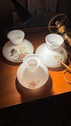 Oud hollandse glazen kapjes met armatuur, Ophalen of Verzenden